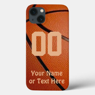 Basketball iPhone-tassen, Jouw naam, NUMMER iPhone 13 Hoesje