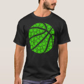 Basketball Irish Shamrock Lucky Clover St Pat T-shirt (Voorkant)