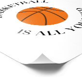 BASKETBALL IS ALLEEN NODIG FOTO AFDRUK (Hoek)