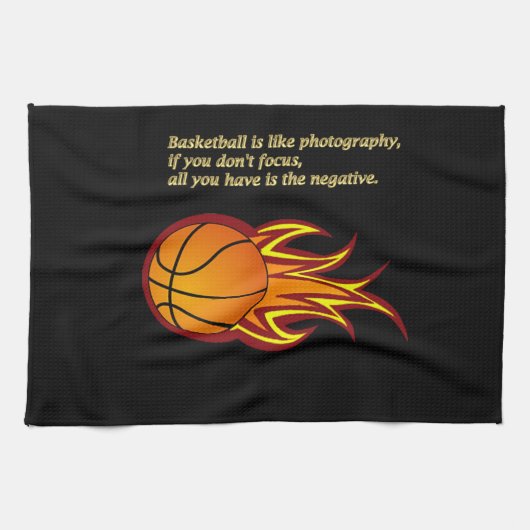 Basketball is als handdoeken voor fotografie  (Horizontaal)