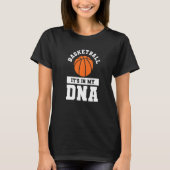 Basketball is het in mijn dna Coach Sportbelspel T-shirt (Voorkant)