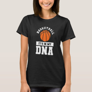 Basketball is het in mijn dna Coach Sportbelspel T-shirt