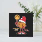Basketball Is Life Christmas Sports Player Gift Kaart (Staand voorkant)