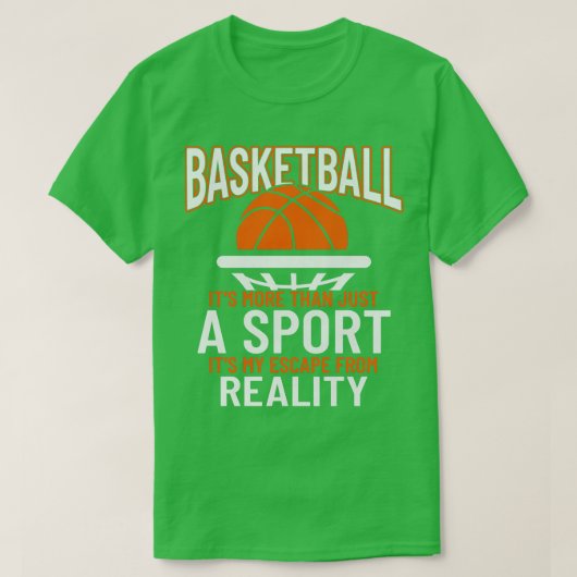 Basketball is meer dan een sport t-shirt (Design voorkant)