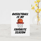 Basketball is mijn favoriete seizoen 8 kaart (Gele Bloem)