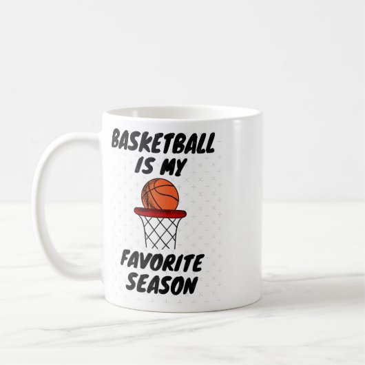 Basketball is mijn favoriete seizoen 8 koffiemok (Links)