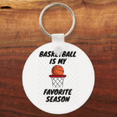 Basketball is mijn favoriete seizoen 8 sleutelhanger (Voorkant)