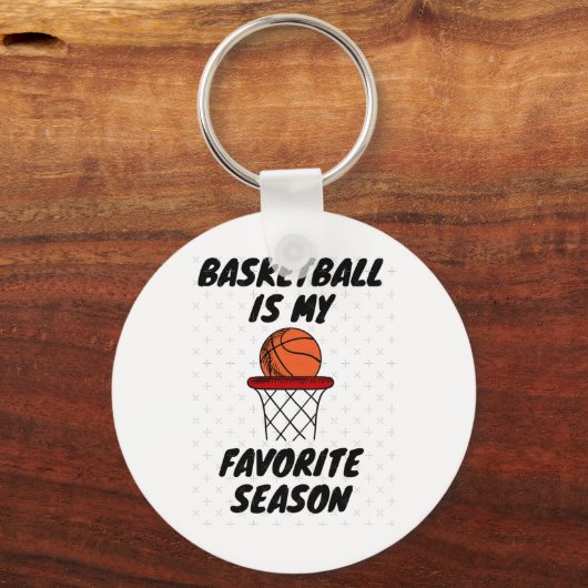 Basketball is mijn favoriete seizoen 8 sleutelhanger (Voorkant)