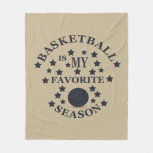 Basketball is mijn favoriete seizoen fleece deken