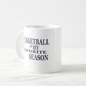 Basketball is mijn favoriete seizoen koffiemok (Voorkant links)