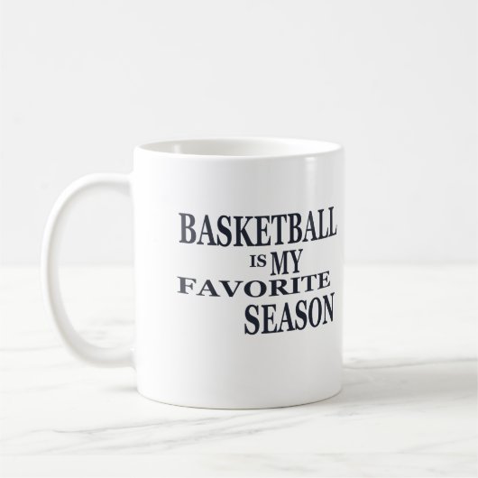 Basketball is mijn favoriete seizoen koffiemok (Links)