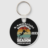 Basketball is mijn favoriete seizoen sleutelhanger (Voorkant)