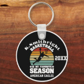 Basketball is mijn favoriete seizoen sleutelhanger (Voorkant)