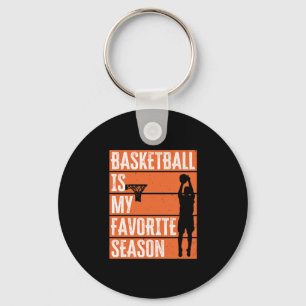 Basketball is mijn favoriete seizoen sleutelhanger