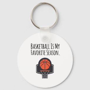 Basketball is mijn favoriete seizoen sleutelhanger