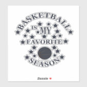 Basketball is mijn favoriete seizoen sticker (Vel)