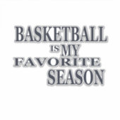 Basketball is mijn favoriete seizoen sticker (Voorkant)