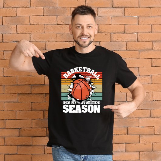 Basketball is mijn favoriete seizoen t-shirt