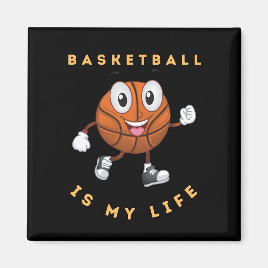 Basketball is mijn leven magneet (Voorkant)