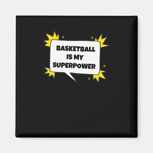 Basketball is mijn Superpower Magneet (Voorkant)