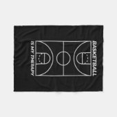 Basketball is mijn therapie fleece deken (Voorkant (Horizontaal))