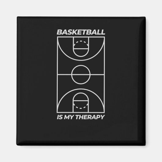 Basketball is mijn therapie magneet (Voorkant)
