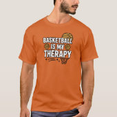 Basketball is mijn therapie t-shirt (Voorkant)