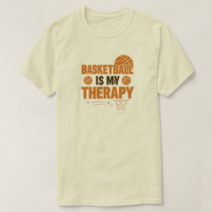 Basketball is mijn therapie t-shirt