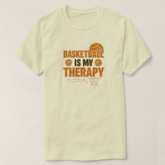 Basketball is mijn therapie t-shirt