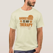 Basketball is mijn therapie t-shirt (Voorkant)