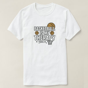 Basketball is mijn therapie t-shirt