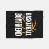 Basketball is mijn vriend fleece deken (Voorkant (Horizontaal))