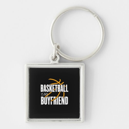 Basketball is mijn vriend sleutelhanger (Voorkant)