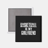 Basketball is mijn Vriendin Magneet (Voorkant / Achterkant)