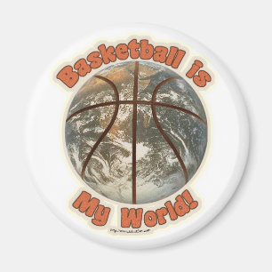 Basketball is mijn wereld! magneet