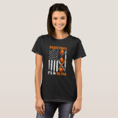 Basketball It's In-My DNA Funny Player Coach Team T-shirt (Voorkant volledig)