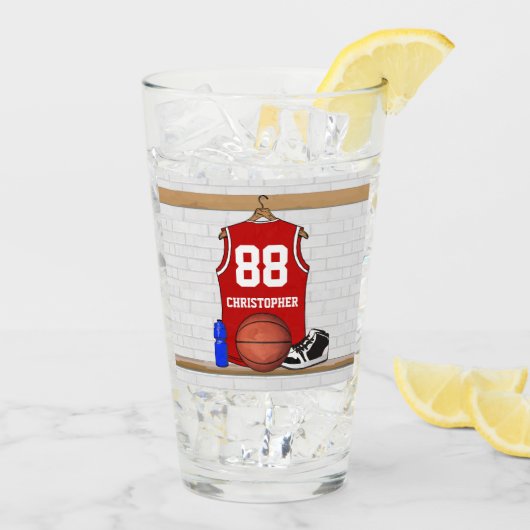 Basketball Jersey momento Glas (Achterkant ijs)