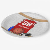 Basketball Jersey momento Papieren Bordje (Gekanteld)