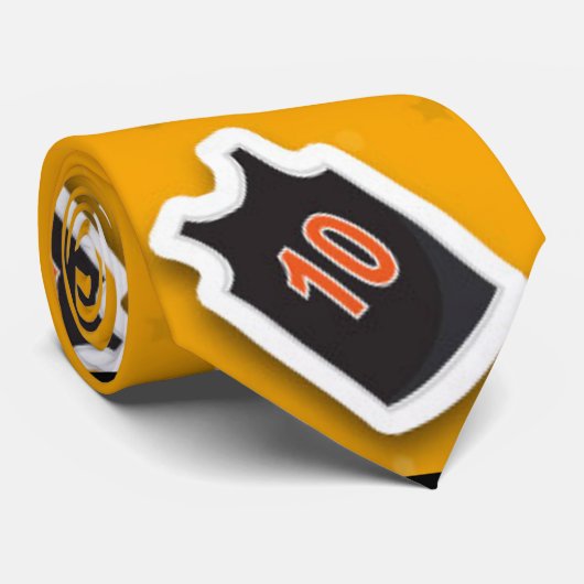 Basketball Jersey Pattern Stropdas (Opgerold)