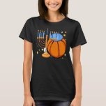 Basketball Jewish Menorah Hanukkah Chanokah Sport T-shirt<br><div class="desc">Basketball Jewish Menorah Hanukkah Chanokah Sport</div>