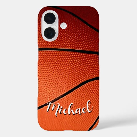 Basketball Jouw naam Aangepast Case-Mate iPhone Case (Achterkant)
