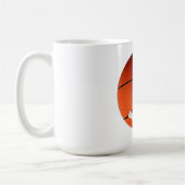 Basketball Jouw naam Aangepast Koffiemok (Links)