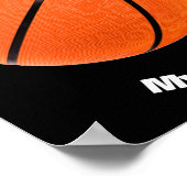 Basketball Jouw naam Aangepast Poster (Hoek)
