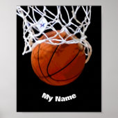 Basketball Jouw naam Aangepast Poster (Voorkant)