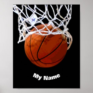 Basketball Jouw naam Aangepast Poster