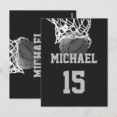 Basketball Jouw naam Briefkaart (Voorkant / Achterkant)