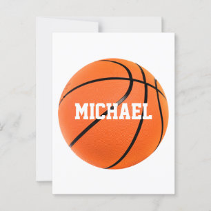 Basketball Jouw naam Briefkaart