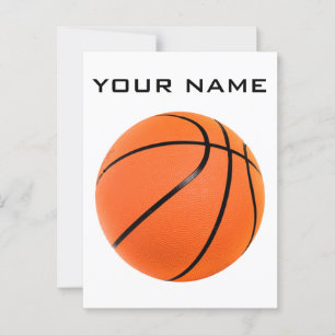 Basketball Jouw naam Briefkaart