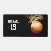 Basketball Jouw naam Bureaumat (Voorkant)