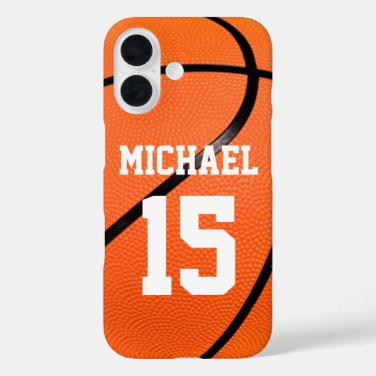 Basketball Jouw naam  Case-Mate iPhone Case (Achterkant)